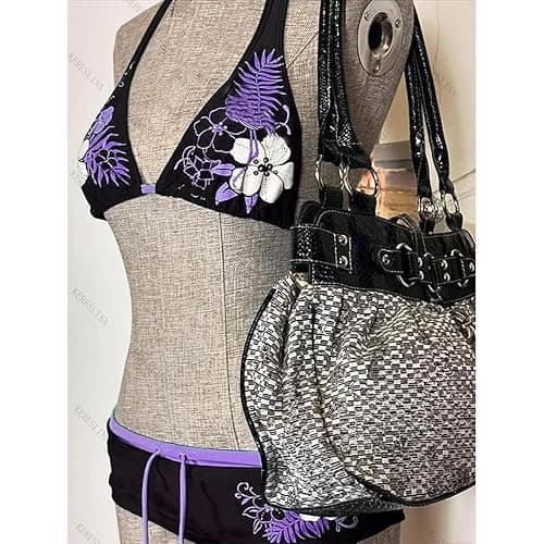 2 Piece Y2k Halter Bikini Sets Women Sexy Swimsuit Beach Sets Cute Summer Going Out Outfits 2025 Vacation 2000s thumbnail 2