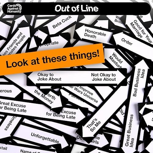 Cards Against Humanity: Out of Line • A New Twist on The Classic Adult Party Game • New Expansion, Plus a Whole New Way to Play Where You Rank Cards on Spectrums thumbnail 5