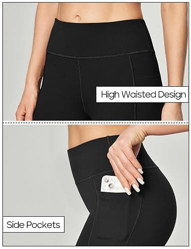 Heathyoga Yoga Pants Women High Waisted Yoga Pants with Pockets for Women Bootcut Workout Flare Leggings Work Dress Pants thumbnail 4