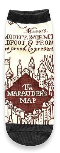 Hyp Harry Potter Marauder's Map Letter Muggle Juniors/Womens 5 Pack Ankle Socks Size 4-10 thumbnail 5