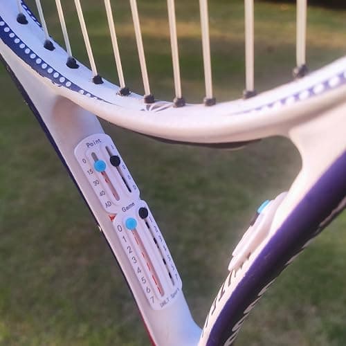 FUMELPRO Score Keeper for Tennis Racket and Padel,Easily Mounted Small Score Board to Keep Score of Points.numbers carved by Laser, bonded with strong Adhesive without Falling off,the Best Tennis Gift thumbnail 3