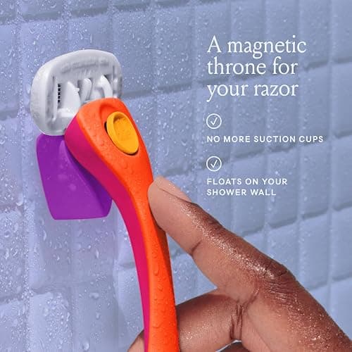 Billie Razors for Women Shave Kit – Women’s Razor + 2 x 5-Blade Razor Refills + Magnetic Holder – Sunburst - Sunburst thumbnail 7