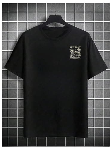 GORGLITTER Men's Round Neck Vintage Graphic T-Shirt Short Sleeve Casual Loose Tee Top thumbnail 2