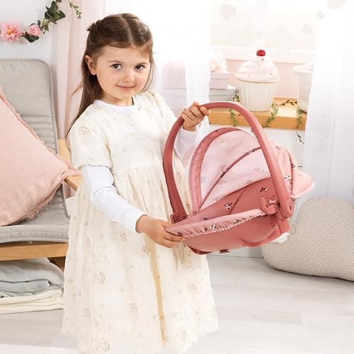 Doll accessories 4-in-1 set Doll high chair, carrier, bed | swing – for a variety of role-play, 3+ years thumbnail 3