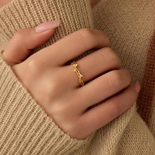 Vintage Twig Ring (Gold) thumbnail 5