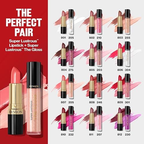 Revlon Super Lustrous Lipstick, Creamy Formula For Soft, Fuller-Looking Lips, Moisturized Feel, 803 Whiskey Business, 0.15 oz thumbnail 9