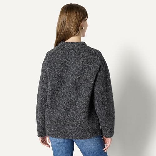 Amazon Essentials (Demi's Pick) Women's Oversized-Fit Faux Mohair Crewneck Sweater thumbnail 2