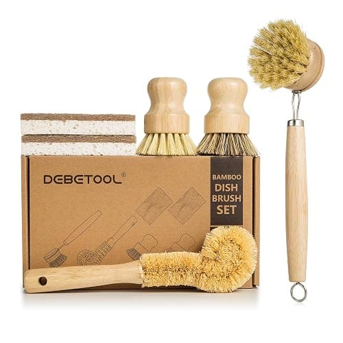 Bamboo dish brush set  - Image 1