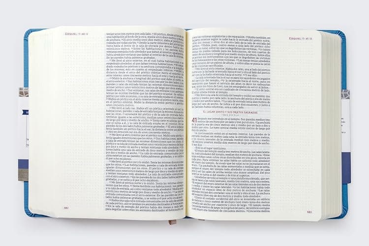 Biblia Católica de apuntes, Tapa dura/tela, Azul, Comfort Print (Spanish Edition) thumbnail 15