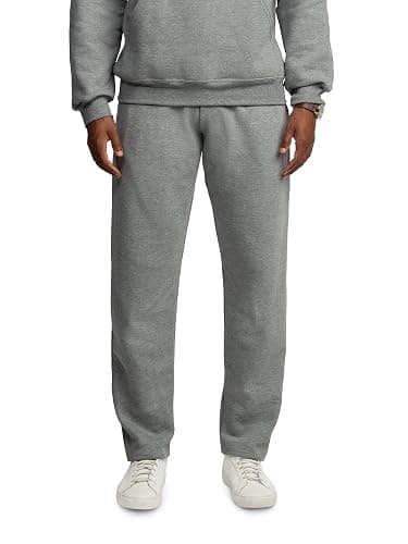 Fruit of the Loom Mens Eversoft Fleece Open Bottom Sweatpants with Pockets, Relaxed Fit, Moisture Wicking, Breathable thumbnail 5
