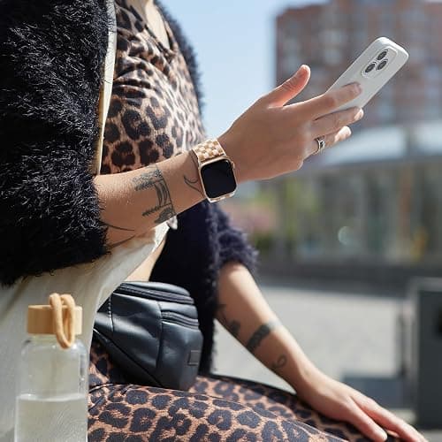 MITERV Stretchy Nylon Loop Bands Compatible with Apple Watch 38mm 40mm 41mm 42mm 44mm 49mm 46mm Adjustable Soft Elastics Strap Compatible with Apple Watch SE Ultra iWatch Series 10/9/8/7/6/5/4/3/2/1 Women Men thumbnail 5