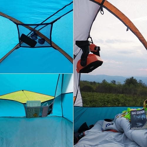 Camping Tent 2-4 Person, Waterproof Windproof Tent with Rainfly Easy Set up-Portable Dome Tents for Camping… thumbnail 6