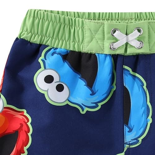Sesame Street Boys UPF 50+ Swim Trunks Shorts Bathing Suit for Toddler thumbnail 2