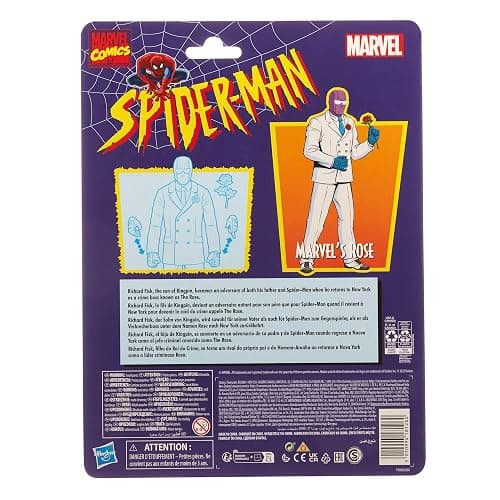 Marvel Hasbro Legends Series Rose, Spider-Man Legends Collectible 6 Inch Action Figures, 5 Accessories | Marvel Legends Retro 6 Inch Action Figure Spider-Man Wave 3 - Rose thumbnail 4