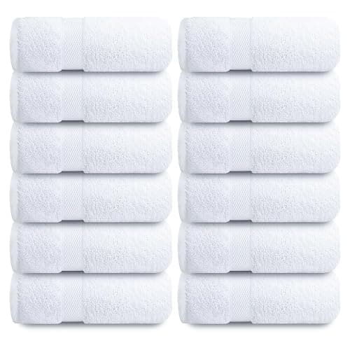 Infinitee Xclusives 100% Cotton Luxury Wash Cloths for Showering - 12 Pack | Washcloths [13x13] - Soft and Absorbent Face Towels for Bathroom Wash Clothes - Gym, Spa & Hotel Use thumbnail 8