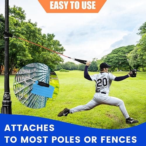 Davllin Baseball Resistance Trainer,Training Aid for Baseball Softball Pitchers,Interchangeable Grips to Build Arm Strength,Arm Bands for Baseball Players,Baseball Throwing Trainer,Great to Warm-Up thumbnail 3