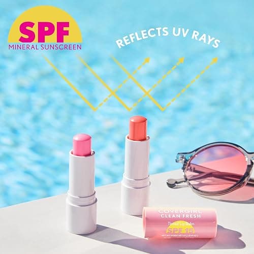 COVERGIRL Clean Fresh Tinted Lip Balm SPF 15-10 - You Make Me Blush, with Mineral Sunscreen, Moisturizing, Vegan Formula, 0.14oz thumbnail 6