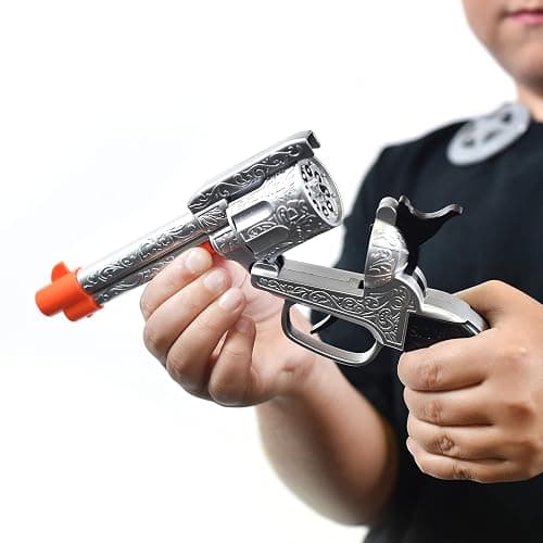 Maxx Action Wild West Outlaw Play Set – 5 Piece Western Toy for Kids | Cowboy Sheriff Cap Blaster with Holster and Adjustable Belt | Ring Caps Sold Separately thumbnail 2