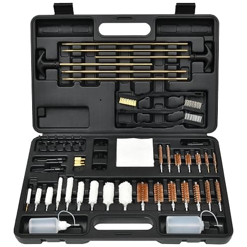 GLORYFIRE Gun Cleaning Kit Universal for Guns, Gun Brushes for Pistol, Handgun, Shotgun, Elite Brass Rods and Wire Rope, Hunting Gear Gun Accessories for Men - Image 1