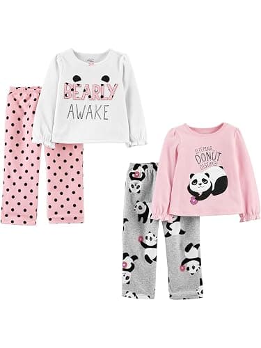 Simple Joys by Carter's baby-girls 4-piece Pajama Set - Image 1