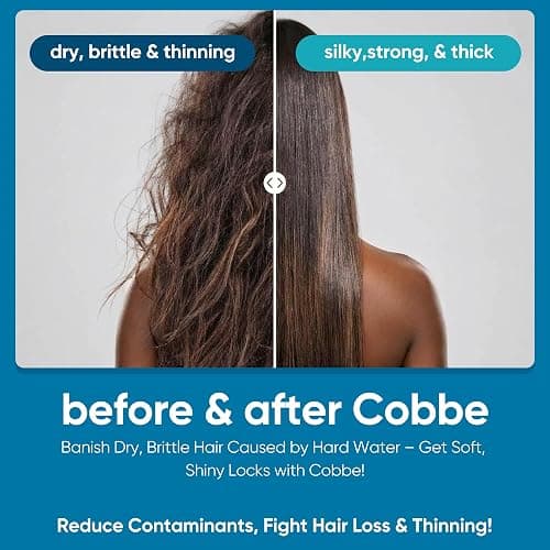 Cobbe Filtered Shower Head with Handheld, Water Softener for Hard Water | High Pressure 6 Spray Mode Showerhead with Filters - Remove Chlorine&Harmful Substances - Reduces Dry Itchy Skin, Matte Black thumbnail 4