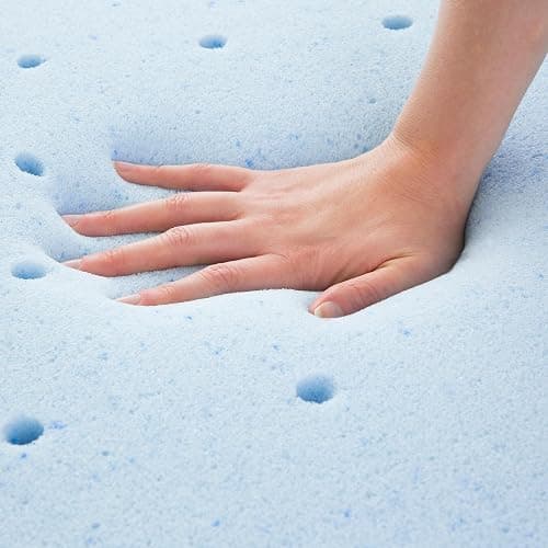LUCID 4 Inch Gel Memory Foam Mattress Topper-Ventilated Design-Ultra Plush-Twin thumbnail 5