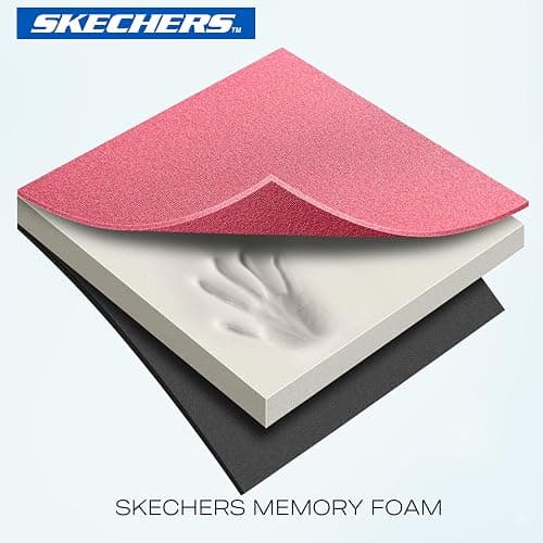 Skechers Pink Steering Wheel Cover, Memory Foam Car Steering Wheel Cover,14.5-15inch Anti-Slip Safety Comfortable Desgin, Universal Accessory for Diverse Cars, Truck,SUV (Black & Pink) thumbnail 4