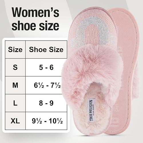 True Religion Slippers for Women Gifts for Women Cozy House Slippers for Woman thumbnail 2