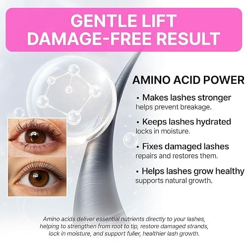 Korean Lash Lift Kit - 5 Sets At Home Eyelash Perm Kit with Upgraded Glue, Eyelash Lift Kit, DIY Lash Perm Easy for Beginner & Professional, Semi Permanent Perming Wave Suitable For Salon & Home thumbnail 6