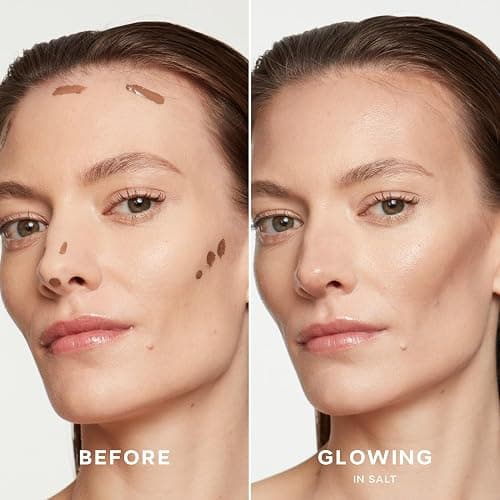 Saie Dew Bronze - Hydrating Liquid Bronzer Stick For a Sun Kissed Glow - Liquid Contour Stick Infused with Nourishing Skin Care Ingredients - Sculpted Face Makeup Essential - Salt (0.4 oz) thumbnail 2