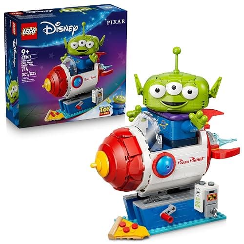 LEGO Disney and Pixar Toy Story Alien with Pizza Planet Rocket Ride - Building Toy for Girls & Boys, Ages 9+ - Disney Gift Idea - Kids Bedroom Decor - 43307 - Image 1
