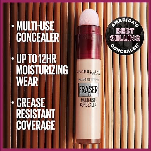 Maybelline Instant Age Rewind Eraser Dark Circles Treatment Multi-Use Concealer, 110, 1 Count (Packaging May Vary) - 110 - 0.2 Fl Oz (Pack of 1) thumbnail 4