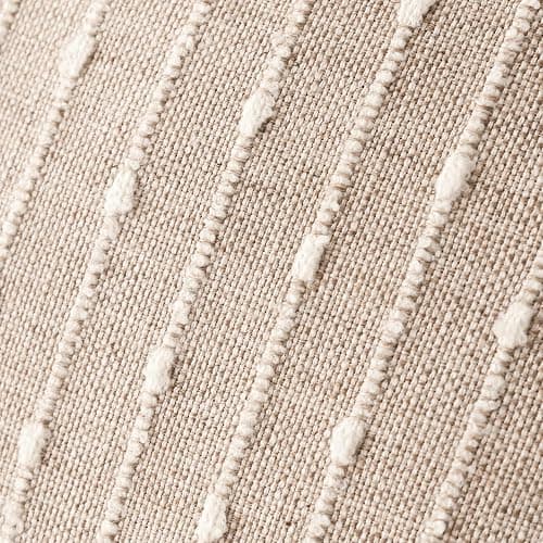 Foindtower Pack of 2 Decorative Jacquard Boucle Throw Pillow Covers Accent Textured Striped Pillowcases Soft Boho Modern Cushion for Couch Sofa Bedroom Living Room Home Decor 20x20 Inch Natural Beige thumbnail 2
