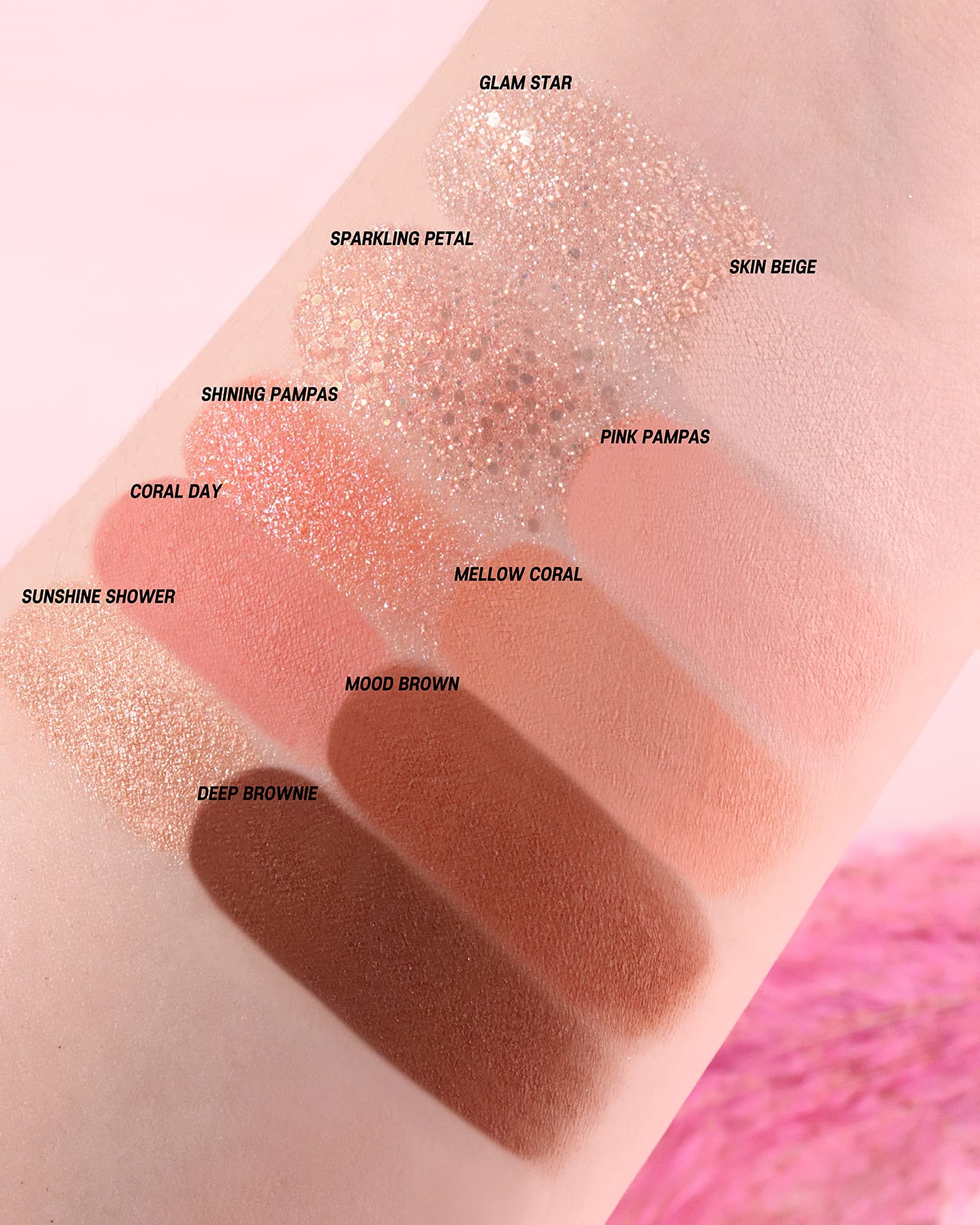 ROM&ND - Paleta de Sombras 01 Pampas Garden con 10 Tonos Mate y Brillantes thumbnail 6
