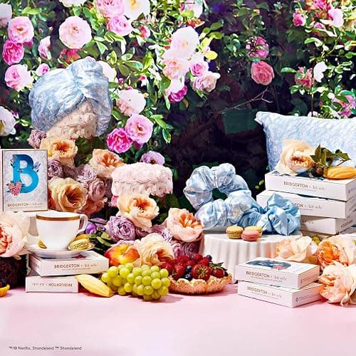 Kitsch x Bridgerton Satin Pillowcase with Zipper for Hair Skin, Softer Than Silk Pillow Cases, Wrinkle-Free, Cooling Satin Pillow Covers, Bridgerton - Toile De Blue, Standard Size (19"x26") thumbnail 8