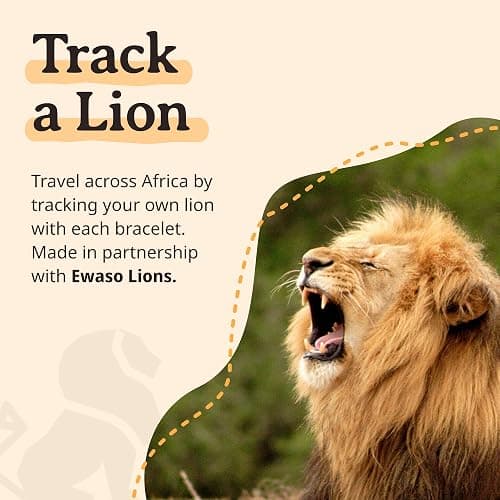 Fahlo Lion Tracking Bracelet, Elastic, supports EWASO Lions, one size fits most for Men and Women thumbnail 6