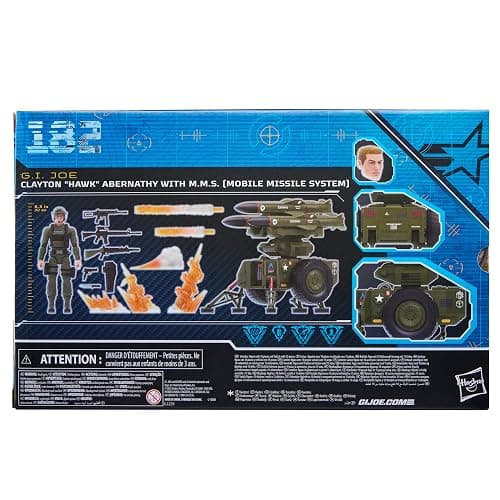 G.I. Joe Classified Series #182, Clayton “Hawk” Abernathy with M.M.S. (Mobile Missile System) Towable Vehicle, Collectible 6 Inch Action Figure Set thumbnail 16