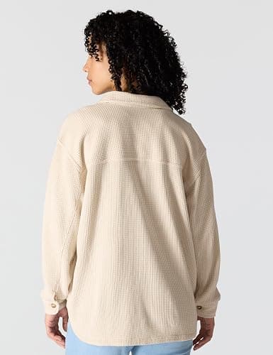Carhartt Women's Oversized-fit Heavyweight Waffle Knit Shirt thumbnail 2