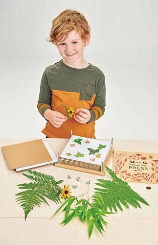 Tender Leaf Toys - My Botanical Press - 8.3 x 8.3 Inch 10 Layers Flower Press, DIY Dried and Preserved Flowers and Leaves, Plants Art & Crafts kit - Age 3+ thumbnail 6