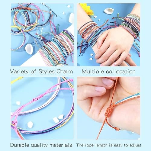 Long tiantian Summer Stuff String Anklet Bracelet for Women Beachy Bracelets Essentials Waterproof Surfer Bracelets Cute Summer Accessories Resort Wear for Women 2026 thumbnail 7