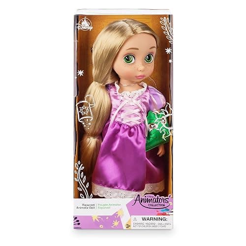 Disney Store Animators' Collection Rapunzel Doll, Tangled, 16 Inches, Includes Pascal with Molded Details, Fully Posable Toy in Satin Dress - Suitable for Ages 3+ Toy Figure thumbnail 6