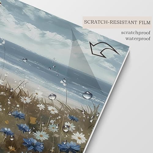 Poecinv Blue and White Floral Spiral Journal Notebook 5.5x8.3, Daisy Notebook Journal Hardcover for Women, Daisy Gifts for Daisy Lovers Women. - Daisy thumbnail 4