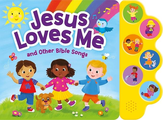Jesus Loves Me & Other Bible Songs - Christian Sound Book for Toddlers | Interactive Board Book w/ 6 Songs & Lyrics | Faith-Based Learning - Image 1
