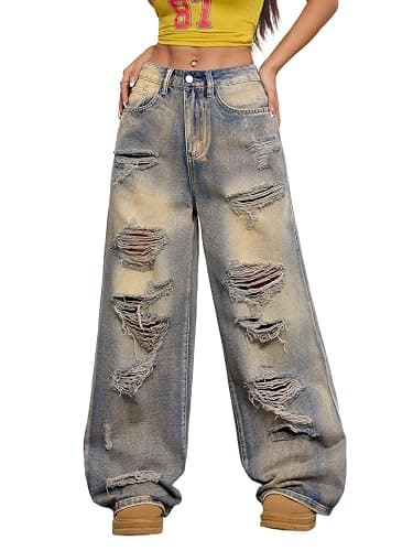 OYICAI Womens Baggy Jeans - Image 1