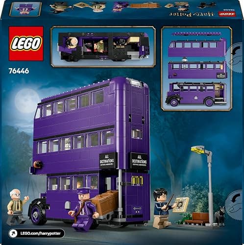 LEGO Harry Potter Knight Bus Adventure - Wizarding World Toy with 5 Collectible Minifigures plus Accessories incl. Wands - Prisoner of Azkaban Gift for 8+ Year Old Girls & Boys - 76446 thumbnail 12