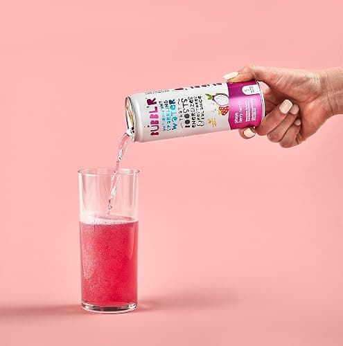 BUBBL'R pitaya berry nect'r, Antioxidant Sparkling Water with Natural Caffeine, 0g Sugar, Gluten Free, All Natural Flavors, 12 Fl Oz Cans, 12 Count thumbnail 5