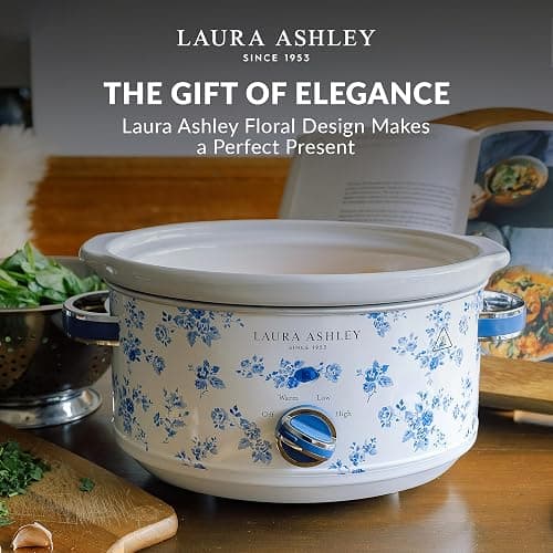 VQ- Laura Ashley 6.8 Quart Slow Cooker - China Rose thumbnail 6