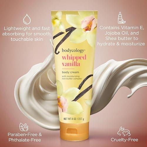 Bodycology Shea Butter Body Cream, Whipped Vanilla, 8 oz thumbnail 5