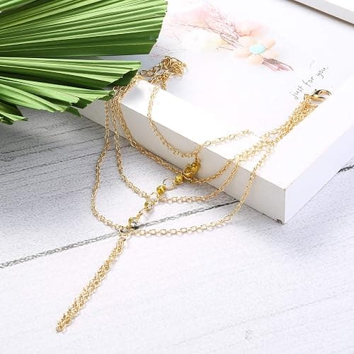 ORAZIO 4 Sets Women's Belly Dance Accessories, Hip Scarf Wrap Belt, Small Coins Hair Chain Tassel Anklet Bracelet thumbnail 6