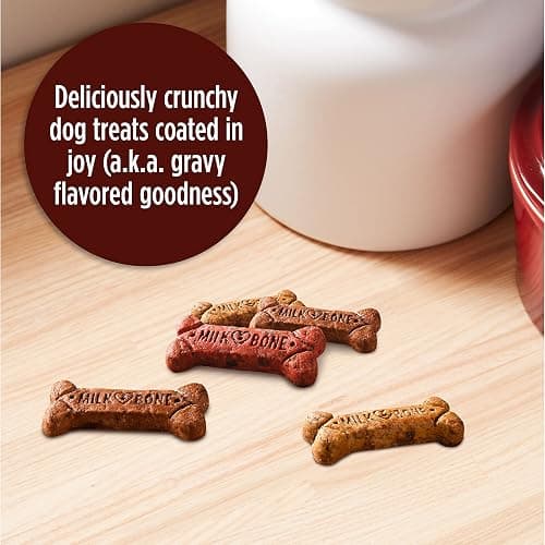 Milk-Bone Gravy Bones Dog Treats with 4 Savory Meat Flavors Coated in Gravy, 7 Pound thumbnail 4
